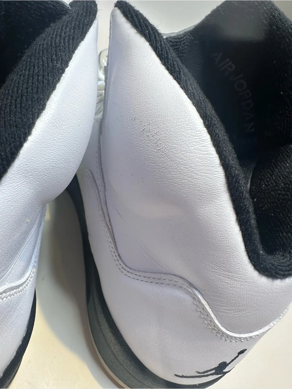 Jordan Men's White and Black High-Top Sneakers